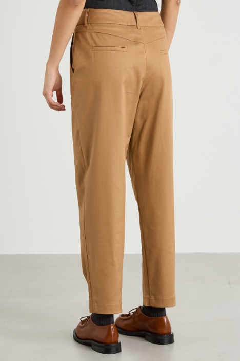 Pantaloni in twill di cotone