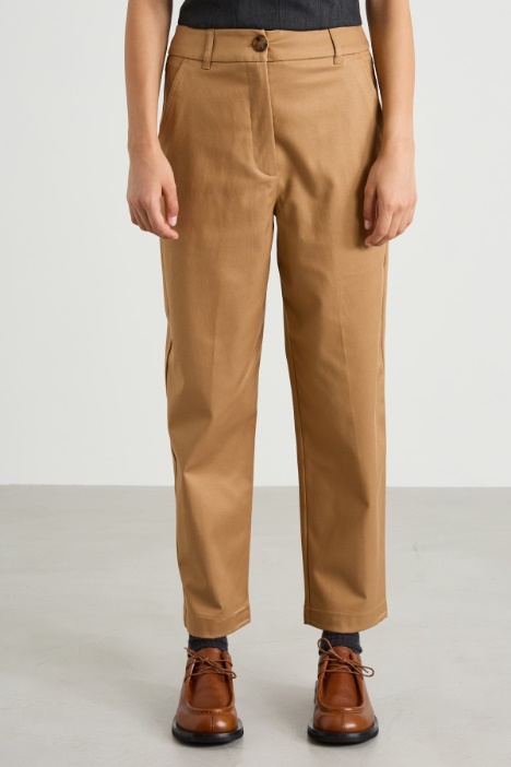 Pantaloni in twill di cotone