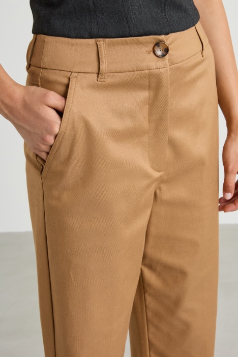 Pantaloni in twill di cotone