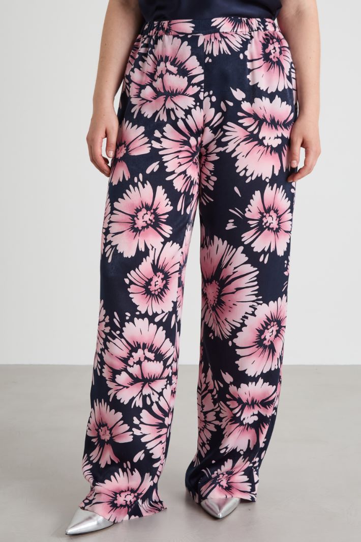 Pantaloni in raso Intrend - 2