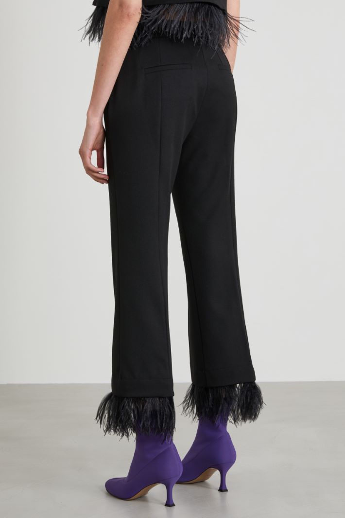 Pantaloni con piume Intrend - 3