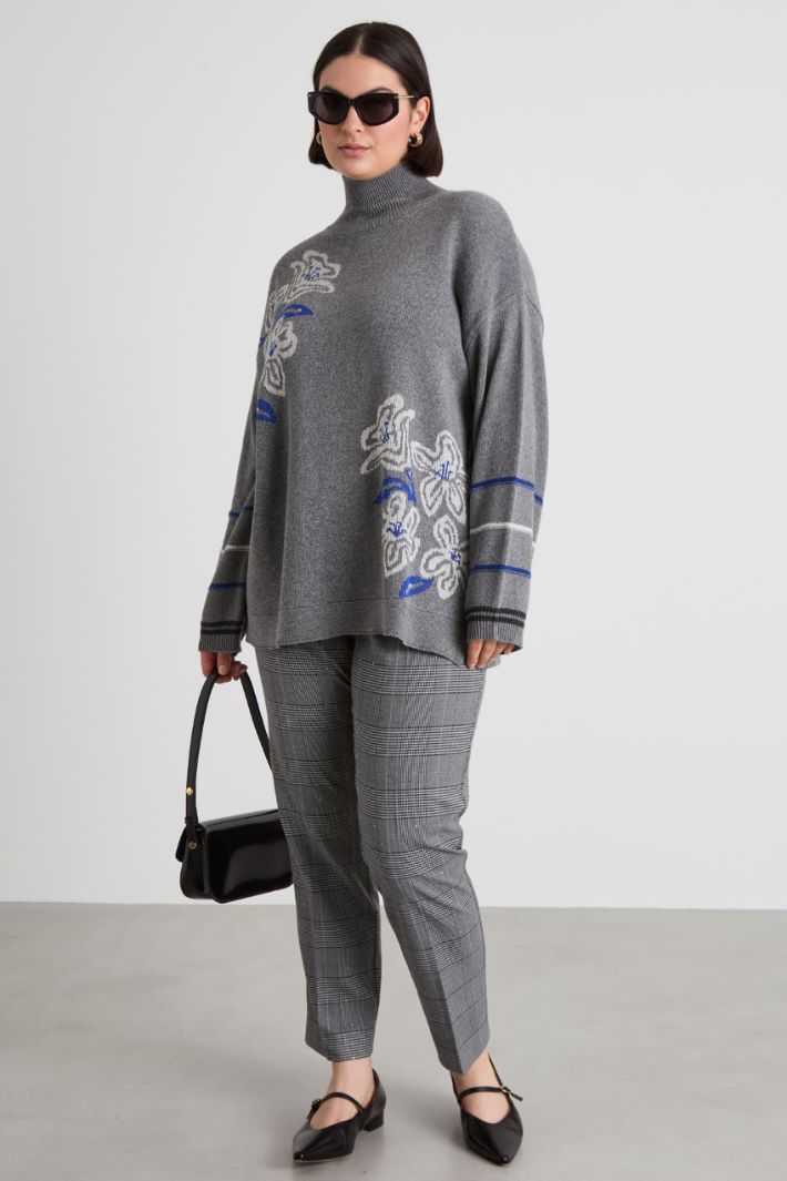 Pantaloni sigaretta in tinto filo Intrend