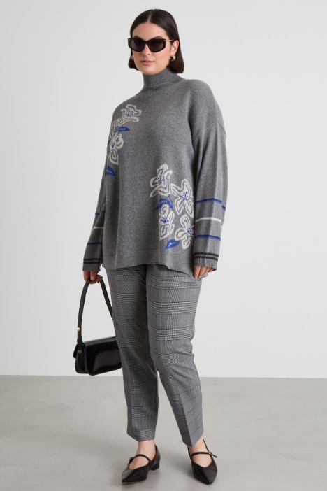 Pantaloni sigaretta in tinto filo Intrend