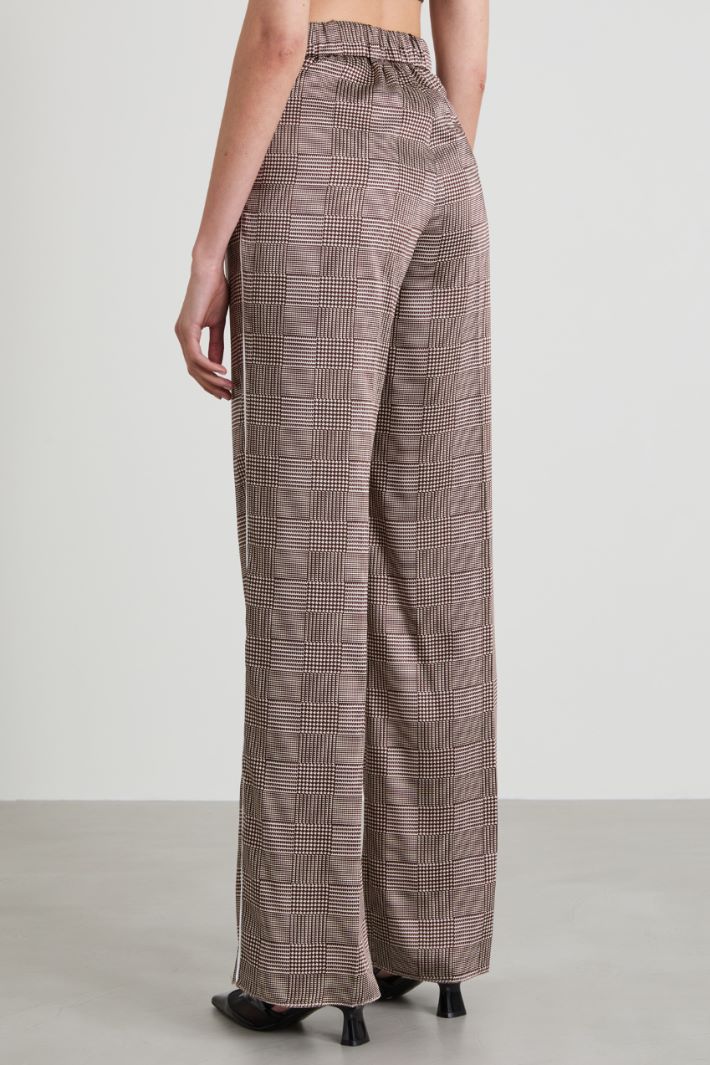Printed twill trousers Intrend - 3