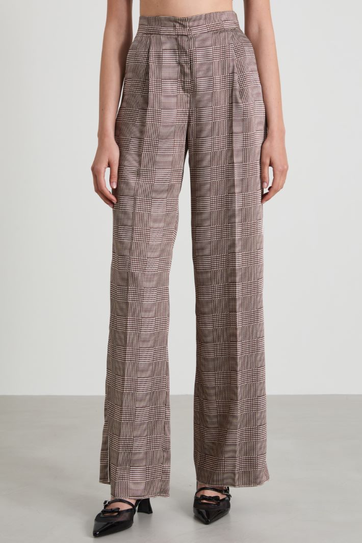 Printed twill trousers Intrend - 2