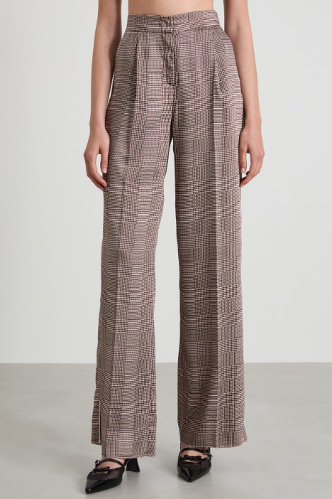 Pantaloni in twill stampato