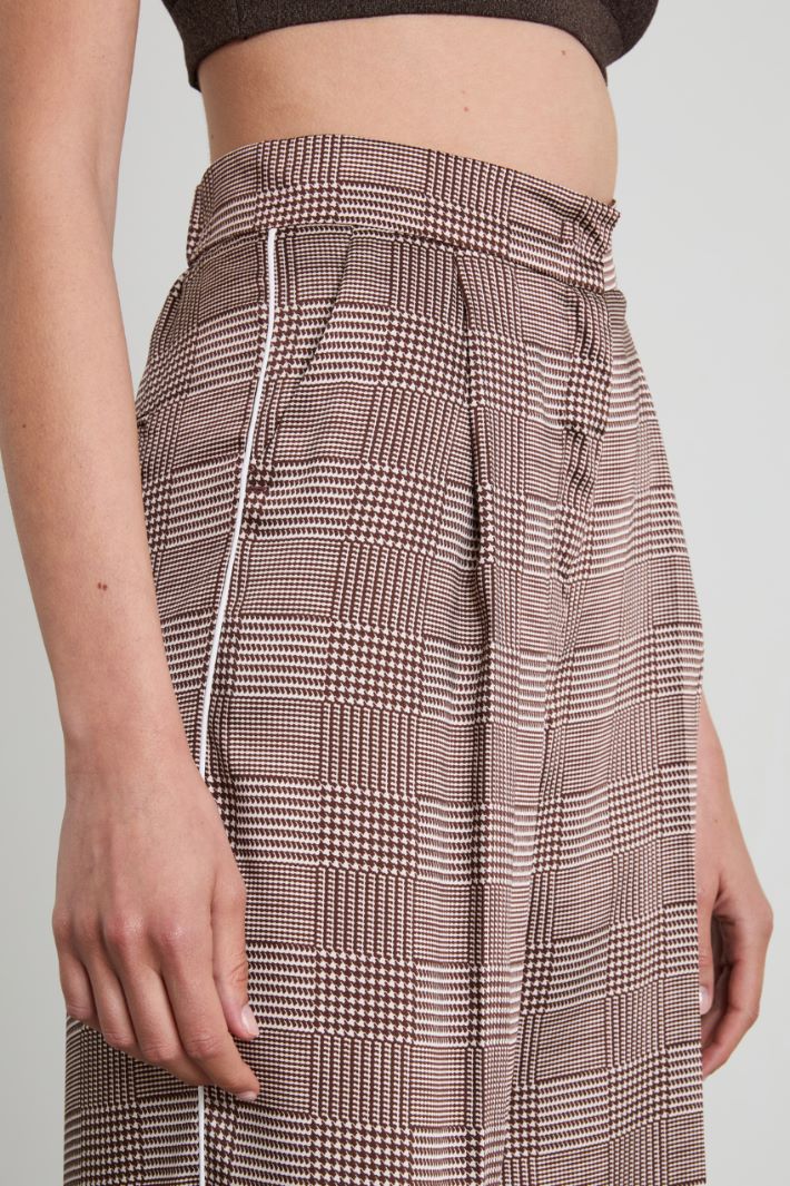 Printed twill trousers Intrend - 4