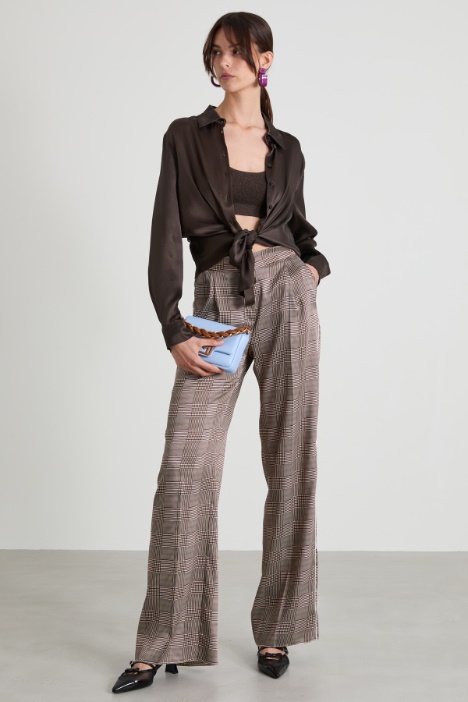 Printed twill trousers Intrend