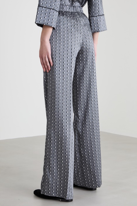 Pantaloni in twill stampato