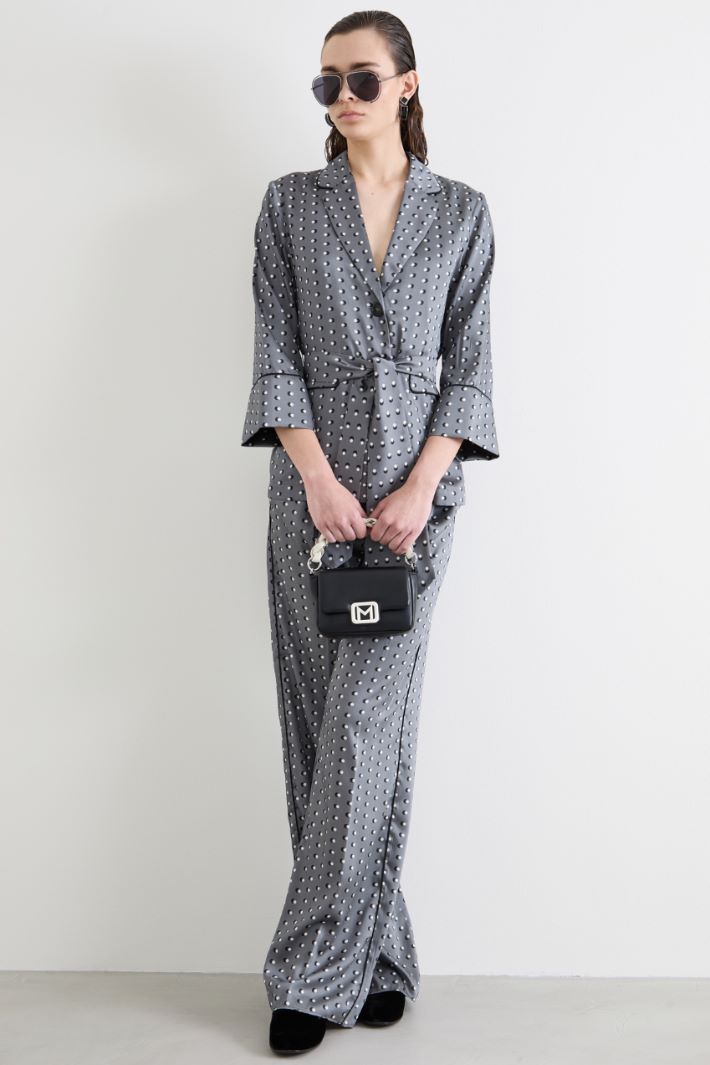 Printed twill trousers Intrend