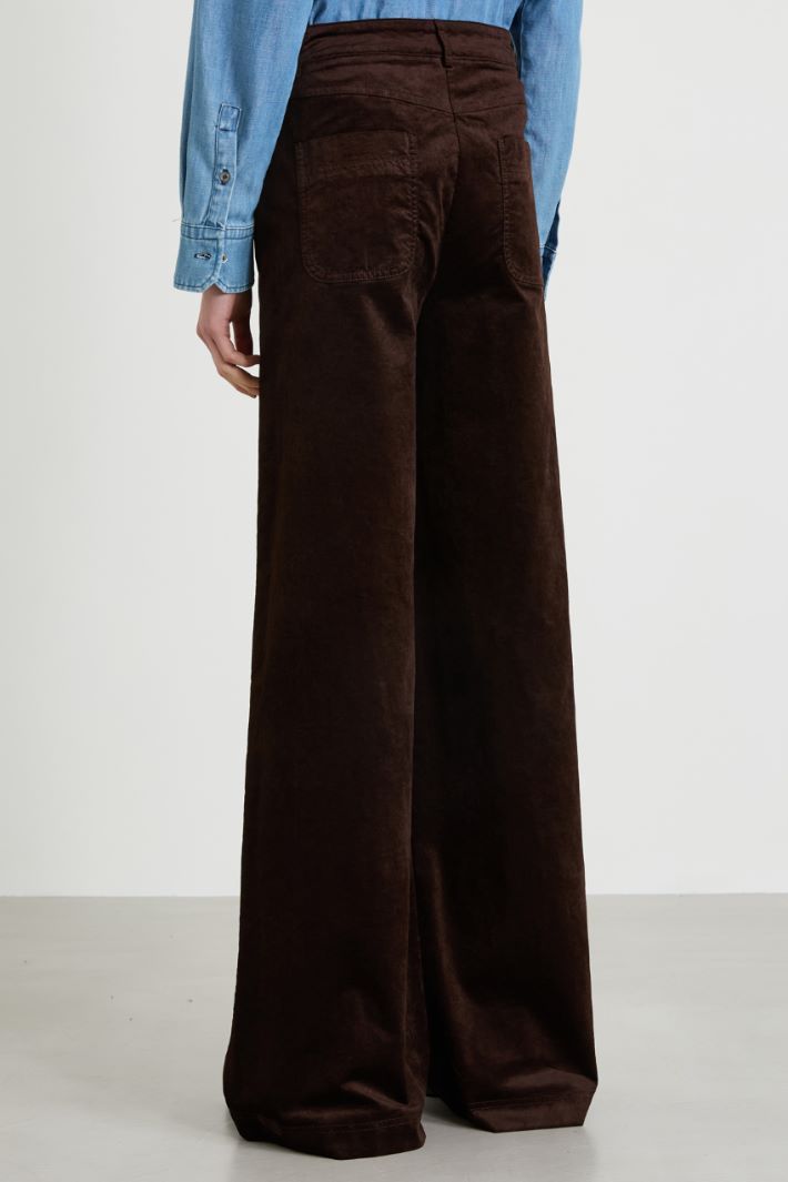 Palazzo velvet trousers Intrend - 3