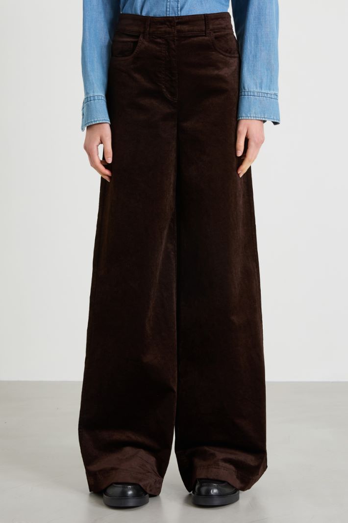 Palazzo velvet trousers Intrend - 2