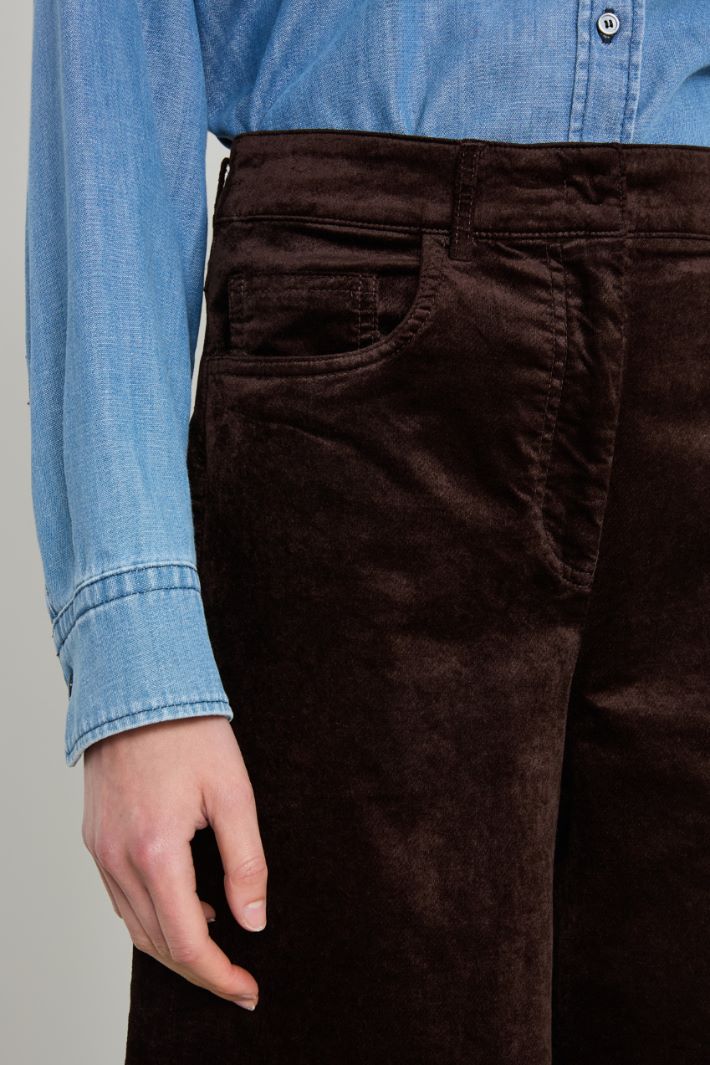 Palazzo velvet trousers Intrend - 4