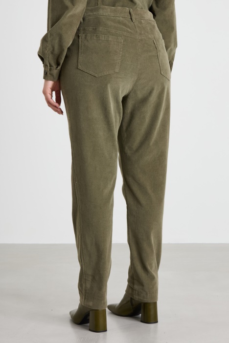 Pantaloni in velluto di cotone