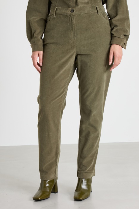 Pantaloni in velluto di cotone