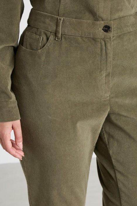 Pantaloni in velluto di cotone