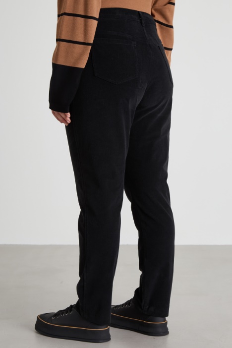 Pantaloni in velluto di cotone