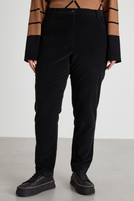 Pantaloni in velluto di cotone