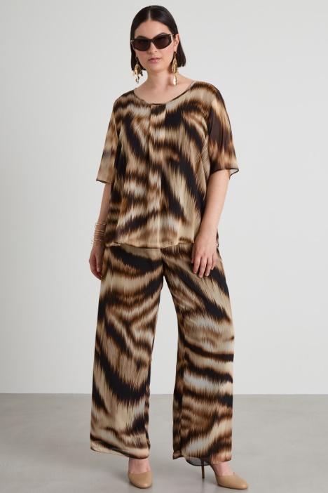 Printed georgette trousers Intrend