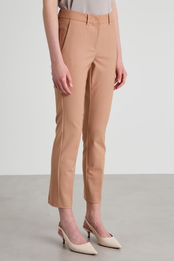 Pantaloni a sigaretta in lana Intrend - 2