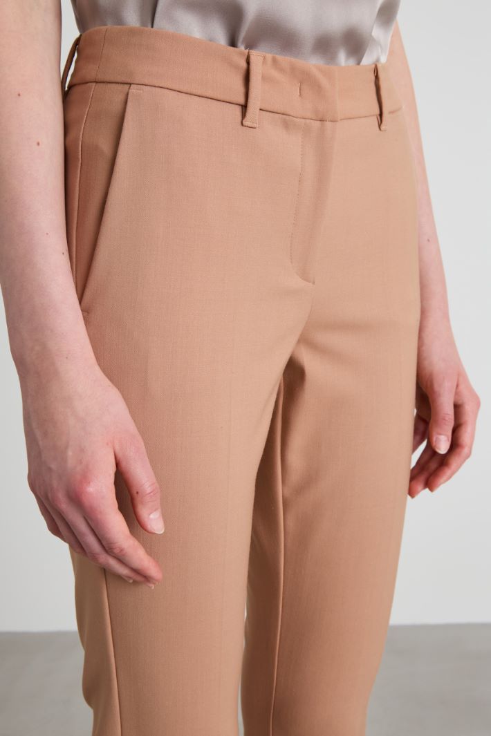 Pantaloni a sigaretta in lana Intrend - 4