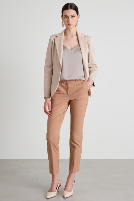 Pantaloni a sigaretta in lana Intrend