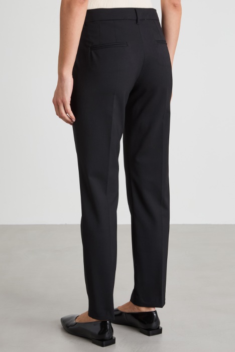 Pantaloni a sigaretta in lana