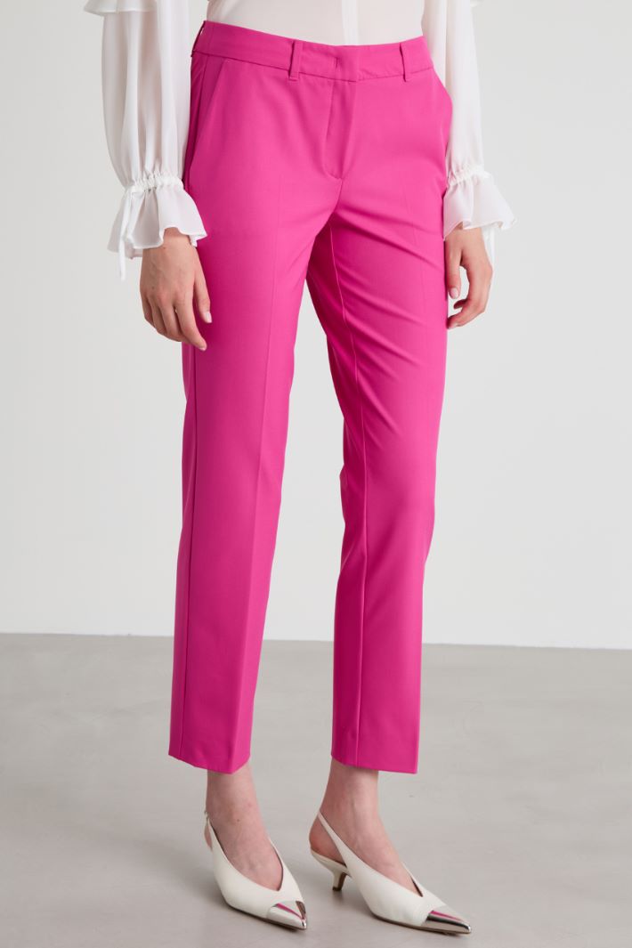 Pantaloni in tela stretch Intrend - 2