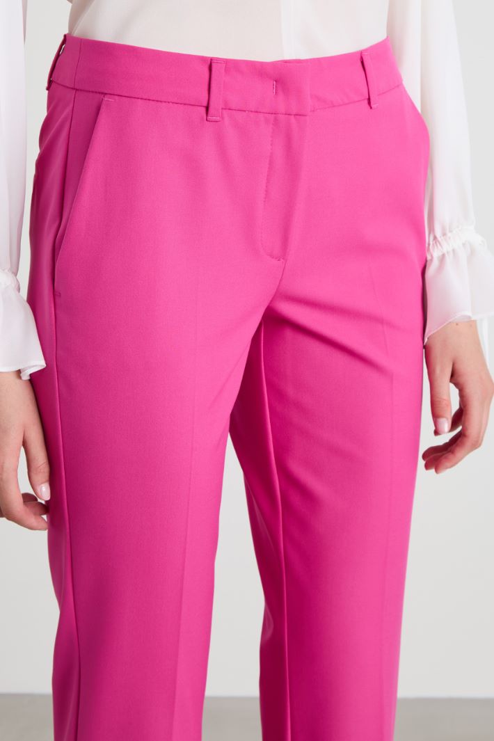 Pantaloni in tela stretch Intrend - 4