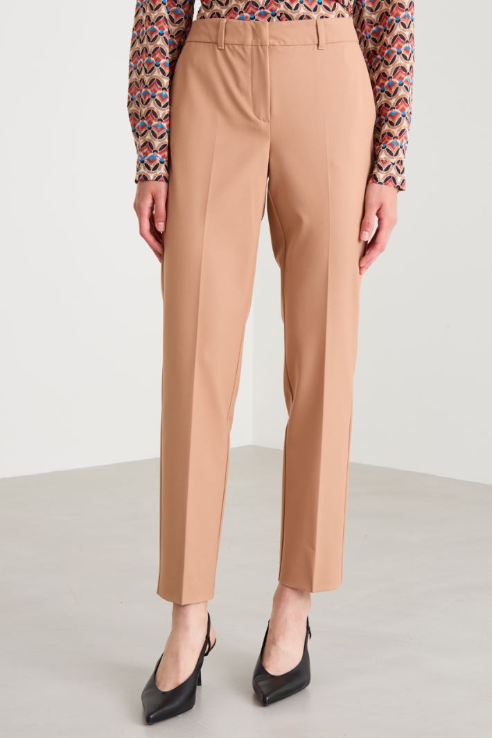 Pantaloni in tela stretch Intrend - 2