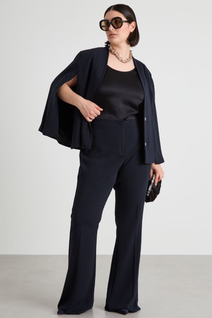 Pantaloni flare in cady Intrend