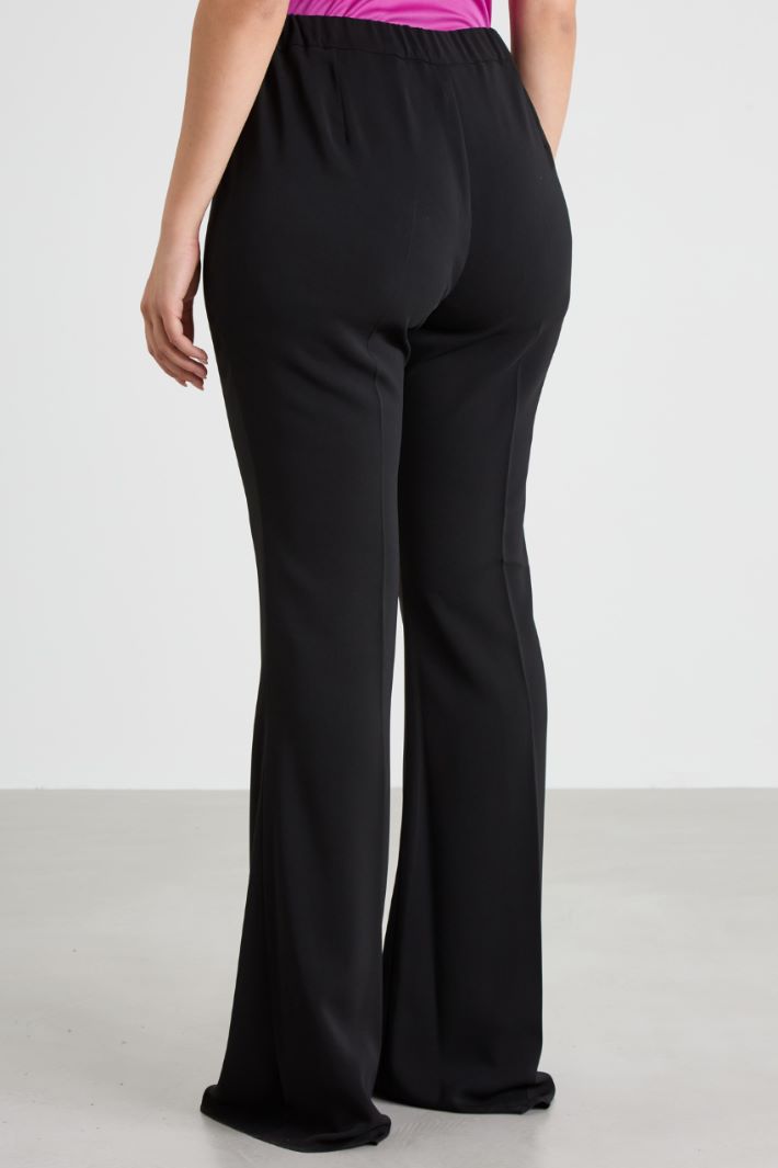 Pantaloni flare in cady Intrend - 3