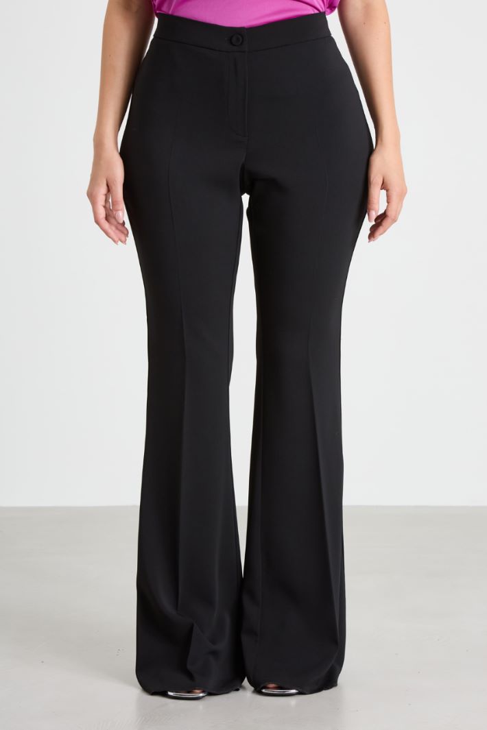 Pantaloni flare in cady Intrend - 2