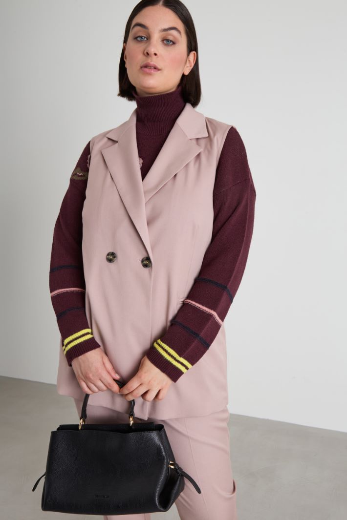 Gilet in twill Intrend