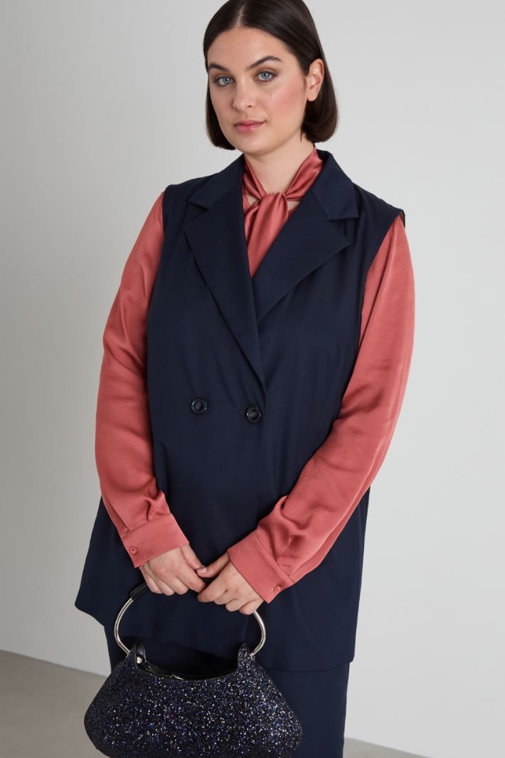 Gilet in twill