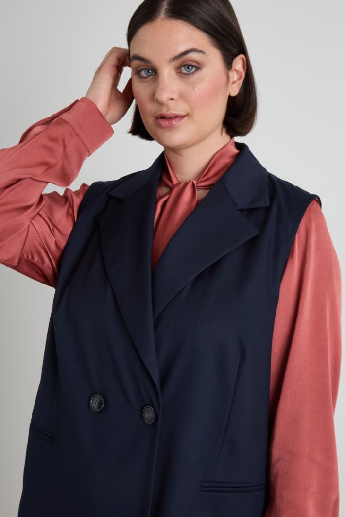 Gilet in twill
