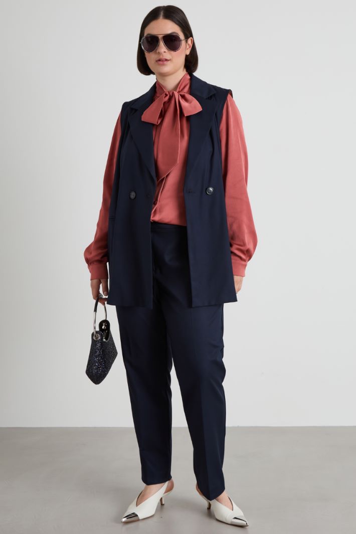 Gilet in twill