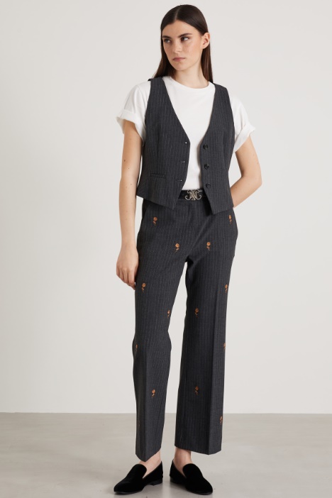 Pinstriped gilet Intrend