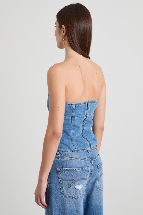 Bustier in denim