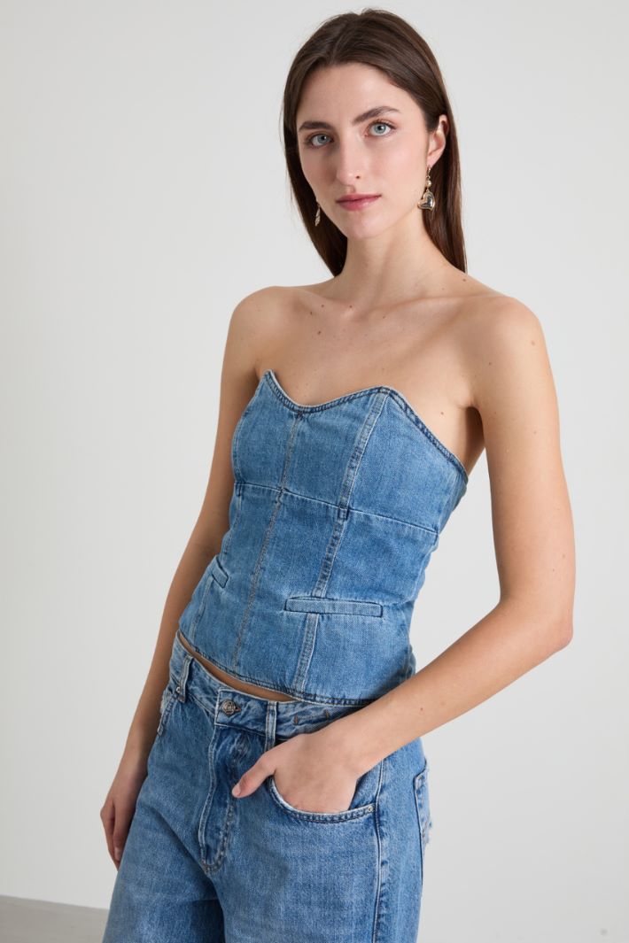 Denim corset Intrend