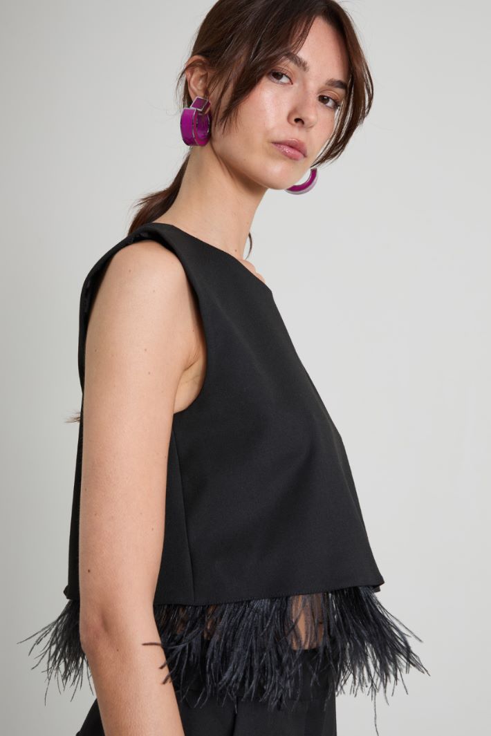 Feather-detail top Intrend - 4