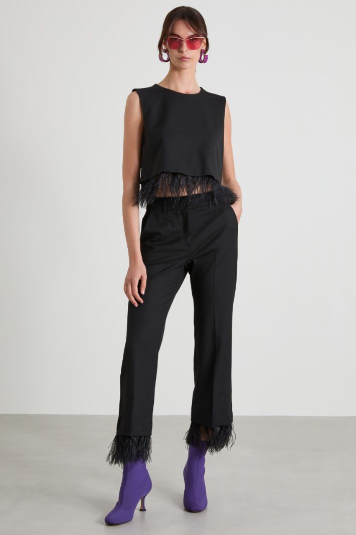 Feather-detail top Intrend - 3
