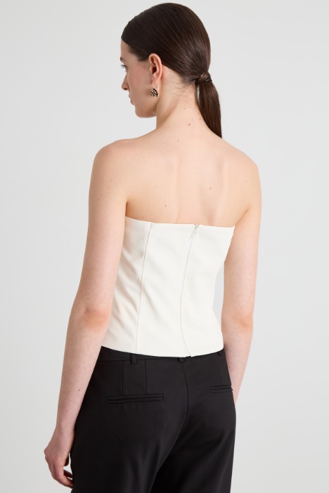 Bustier in crépe