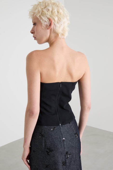 Bustier in crépe