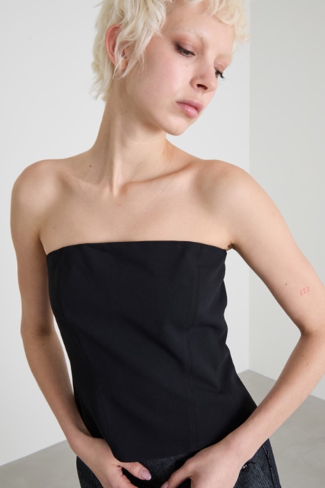 Bustier in crépe