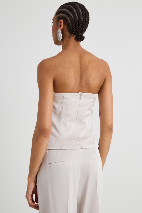 Bustier in enver satin