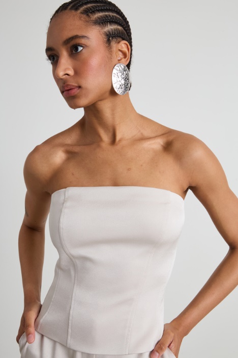 Bustier in enver satin