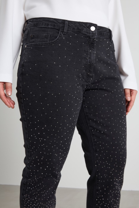 Jeans con strass
