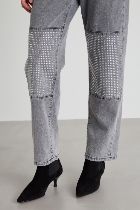 Jeans con strass