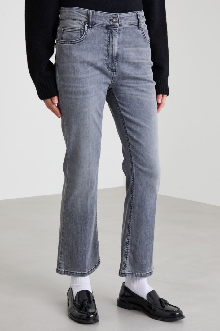 Flared cropped jeans Intrend - 4